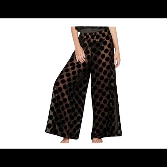 Victoria's Secret Pants - BNWT Victoria’s Secret Polka Dot Mesh Pant